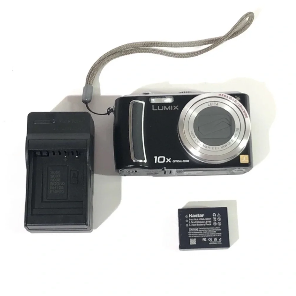 Panasonic Lumix DMC-TZ5 Digital Camera Blue 10x W/Battery And Charger